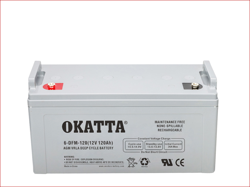 12V AGM Deep Cycle Solar Battery 120Ah