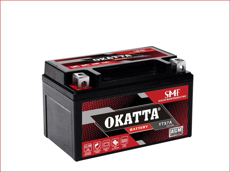 Factory Sealed Activated Motorcycle Battery 7Ah